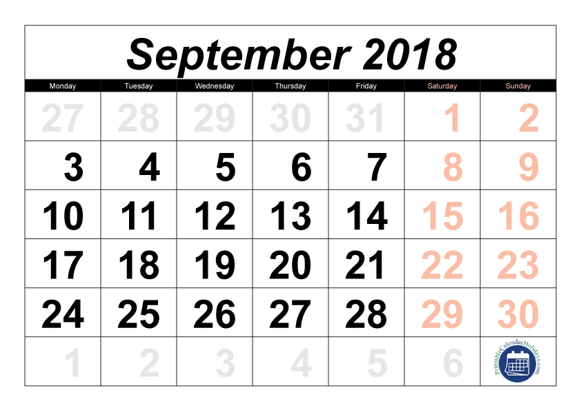 monday clipart calendar