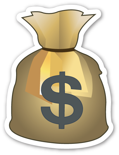 Emojistickers com. Money bag emoji png