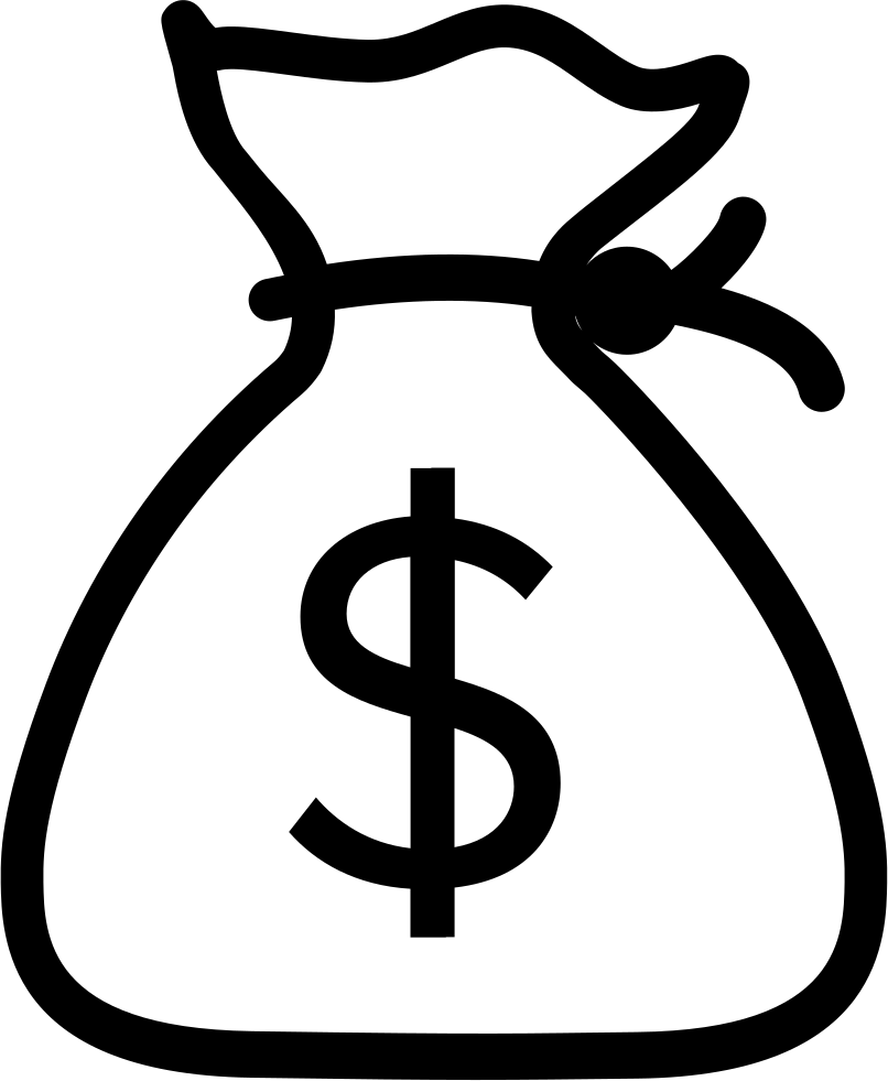 Money bag png. Svg icon free download