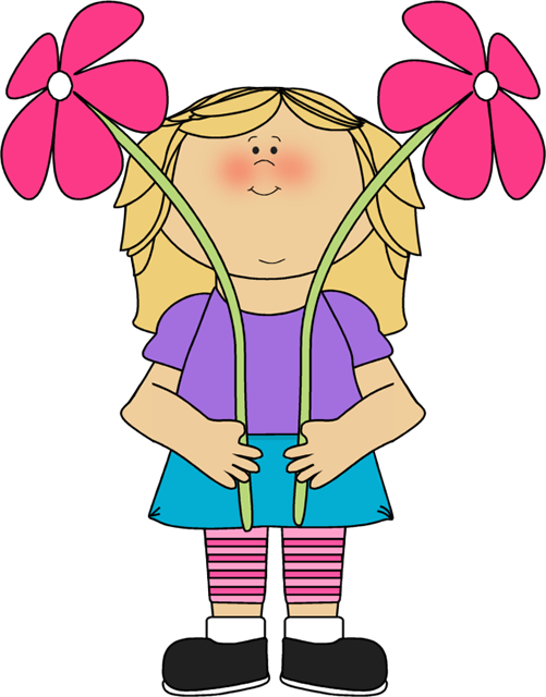 Flower clipart cute. Kids clip art images