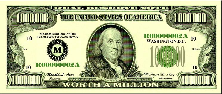 Money clipart million dollar.  bill real bills
