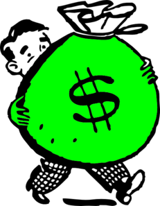 Money clip art money bag. Clipart panda free images