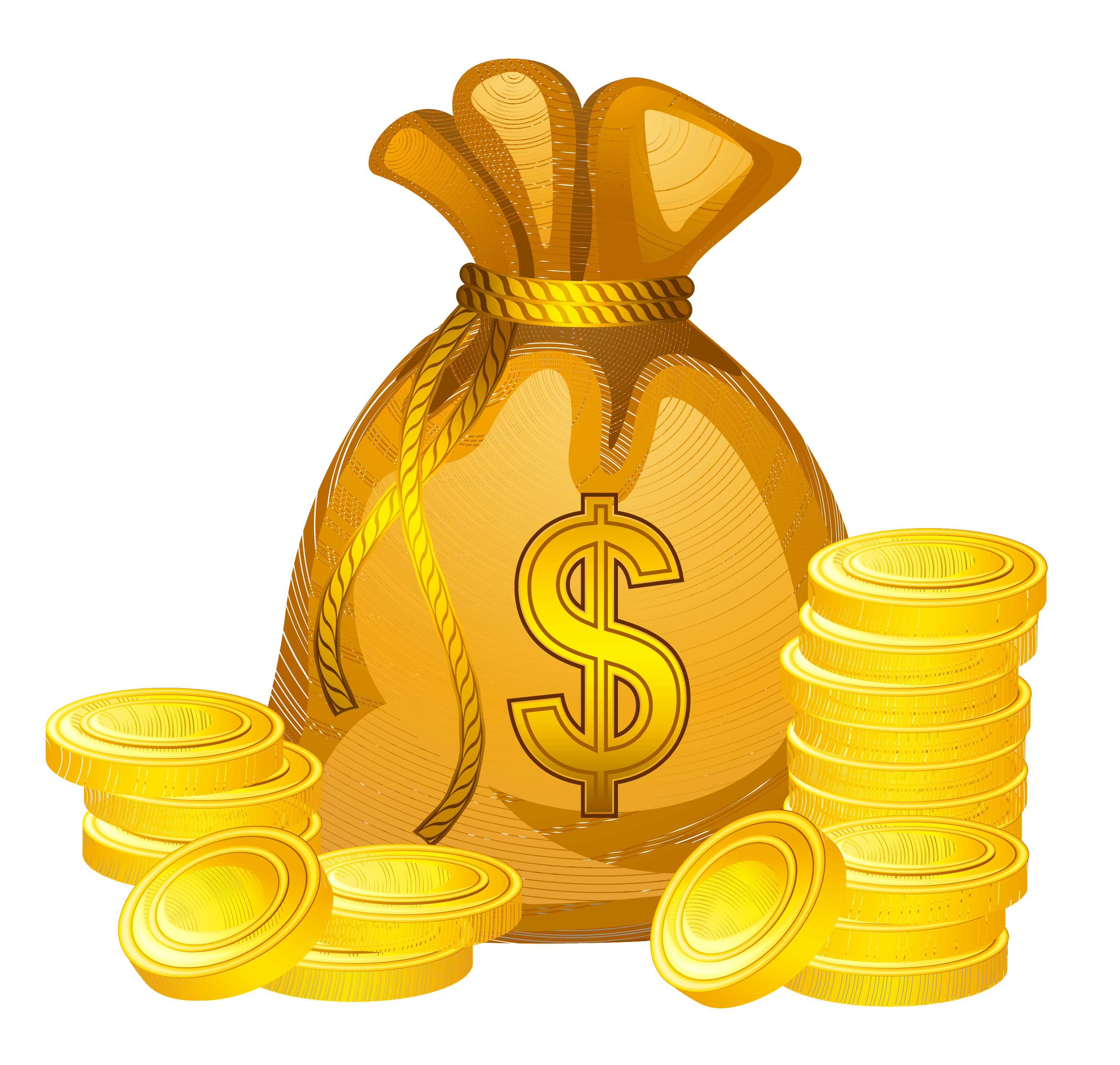 Finance clipart mone. Bag of money png