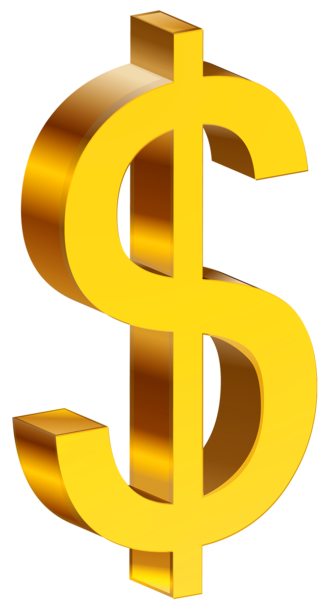 Money png gif. Transparent gold dollar clipart