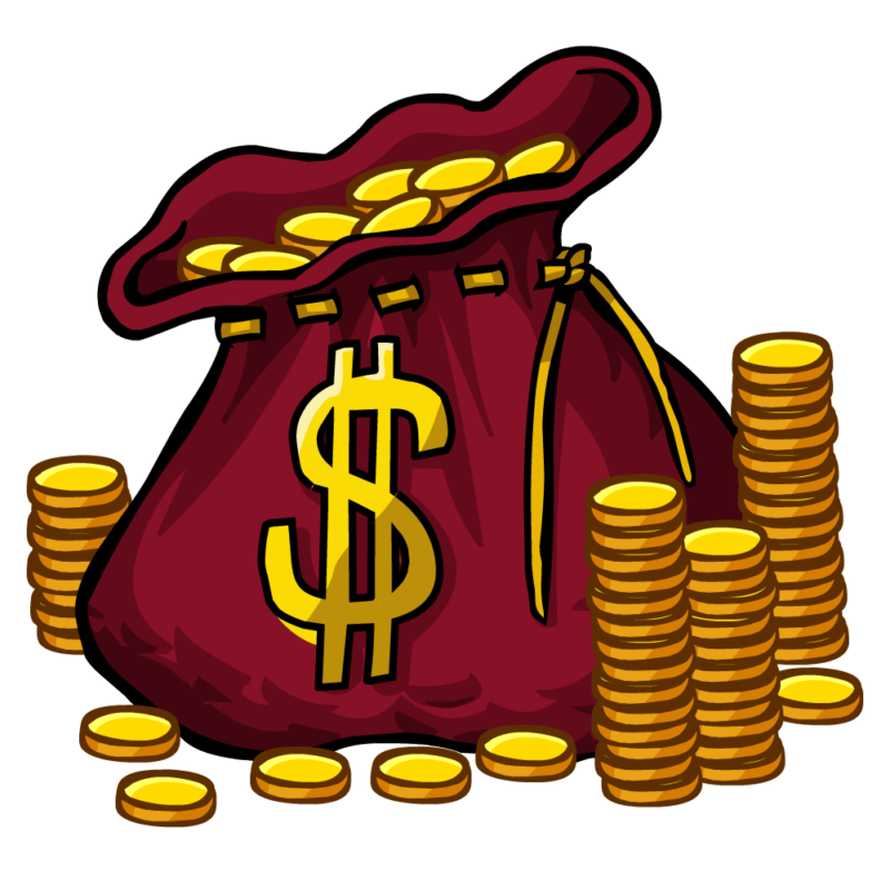 red clipart money