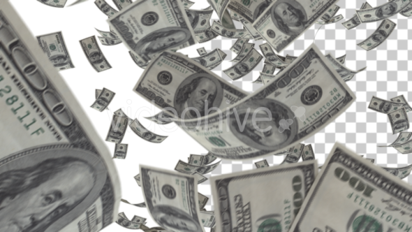 By statique videohive. Money falling png