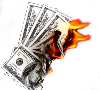 In psd official psds. Money on fire png