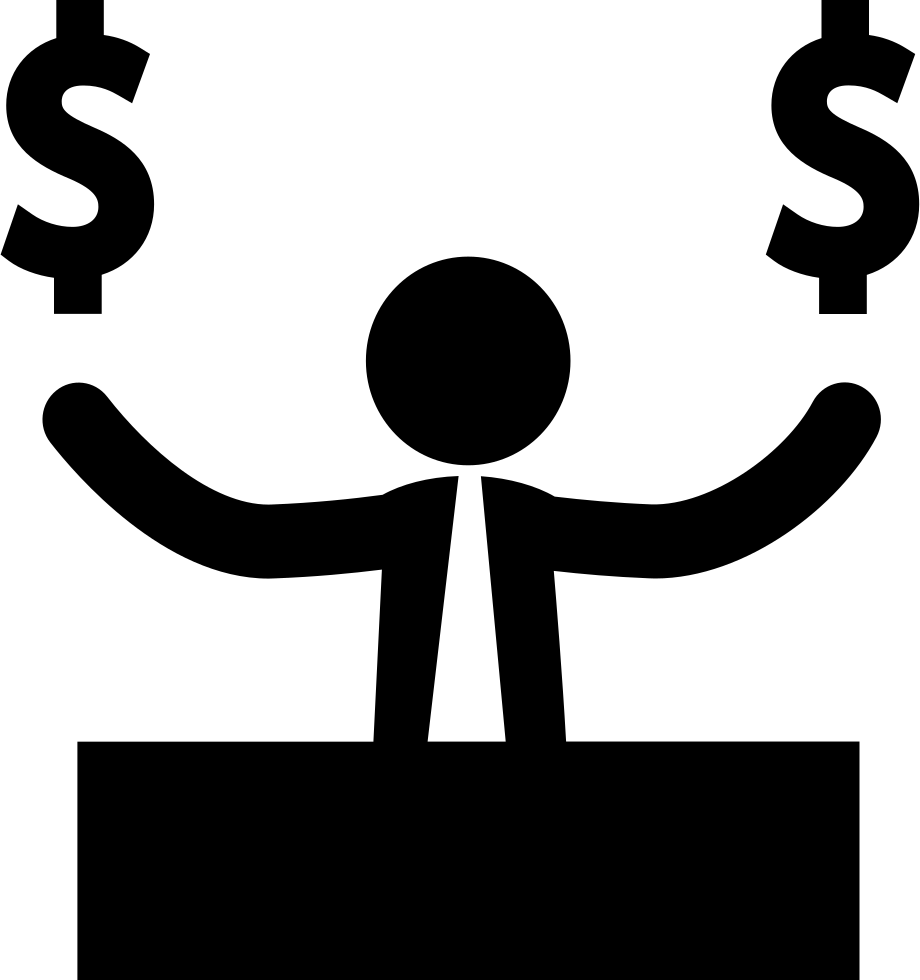 Money signs png. Businessman with dollar svg