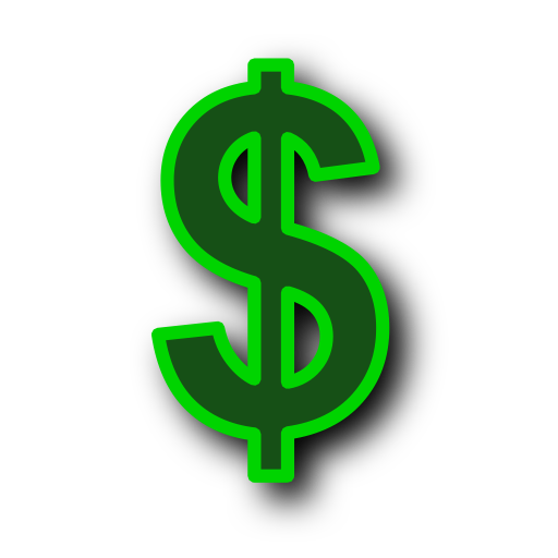 Money signs png. Green dollar symbol transparent