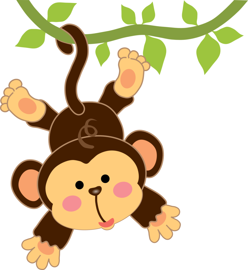 Cartoon Cute Monkey Clipart Black And White Get Images Two