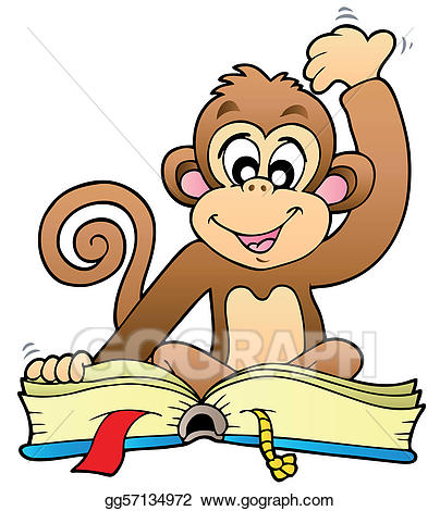 monkeys clipart book