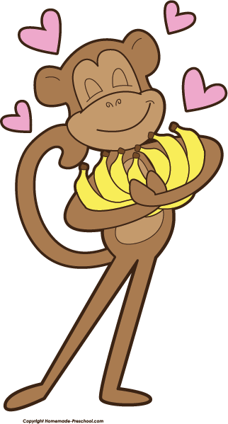 monkey clipart love