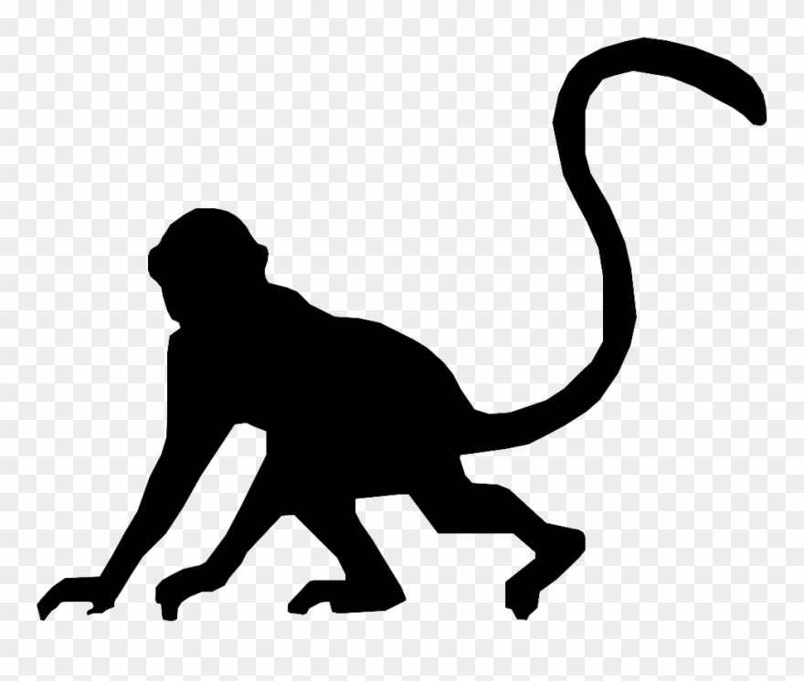 monkeys clipart silhouette