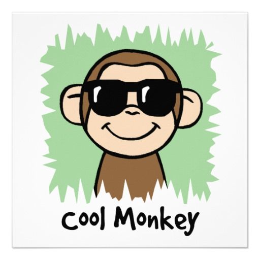 monkey clipart sunglasses