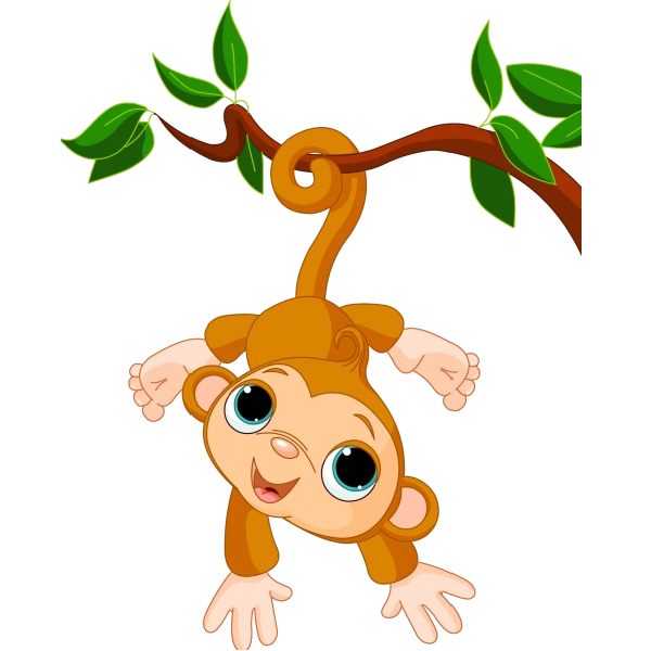 monkey clipart tree
