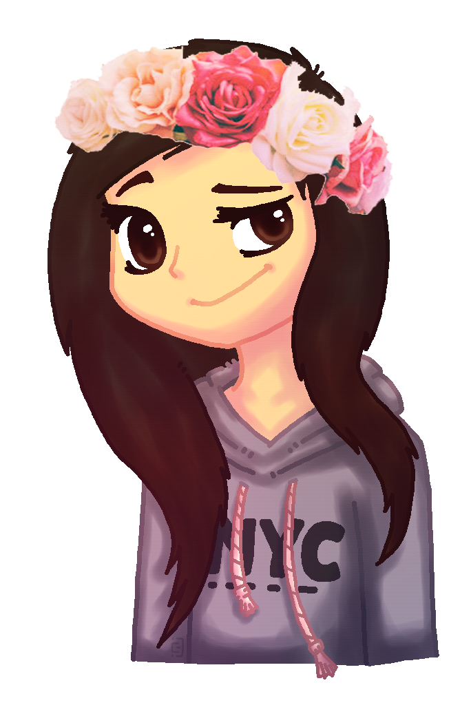 Black and white. Monkey emoji with flower crown png
