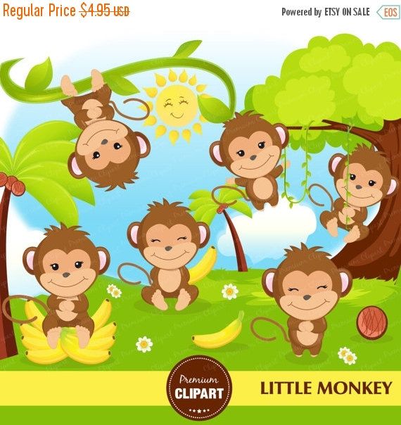 monkeys clipart baby boy