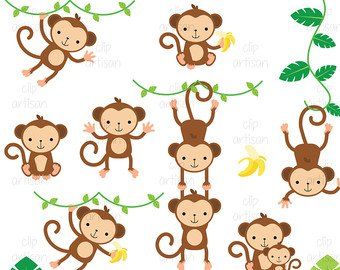 monkeys clipart baby monkey