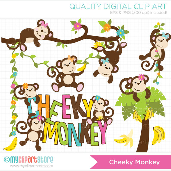 monkeys clipart cheeky monkey