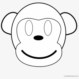 Monkeys clipart outline. Monkey clip art free