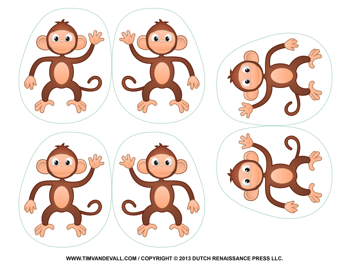 monkeys clipart printable