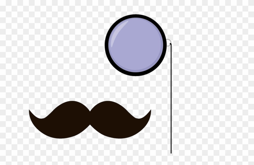 clipart mustache monocle