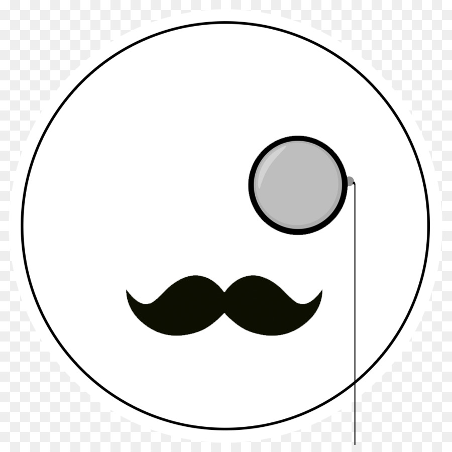 monocle clipart mustache style
