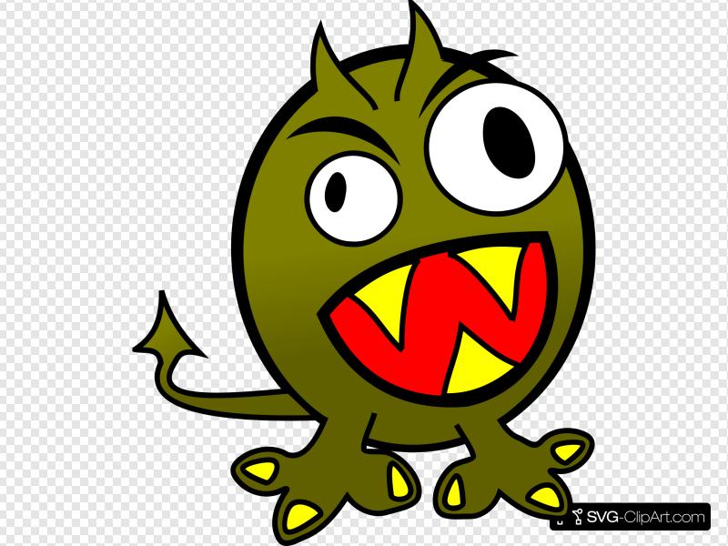 Monster clipart angry monster. Small funny clip art