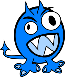 monster clipart blue monster
