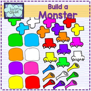 Monster clipart body part. Create build a clip