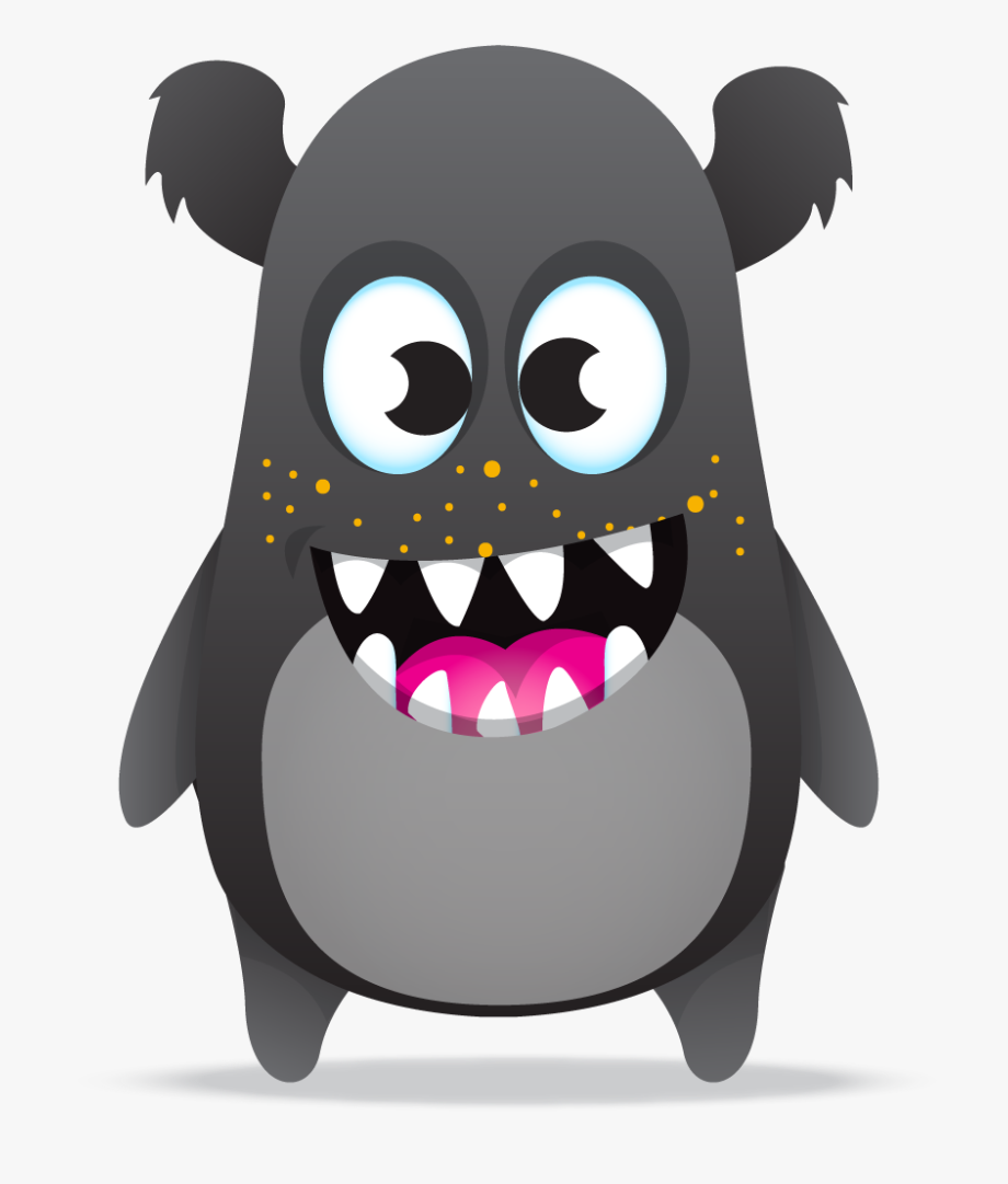 Monster clipart dojo monster. Class monsters grey gray