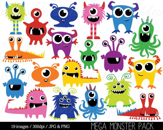 monster clipart monster party