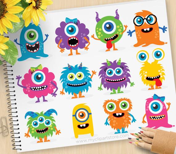 monster clipart monster party