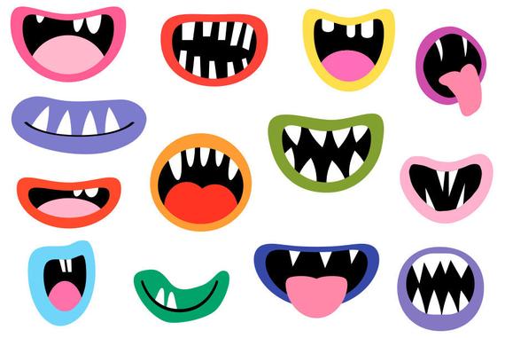 monster clipart mouth