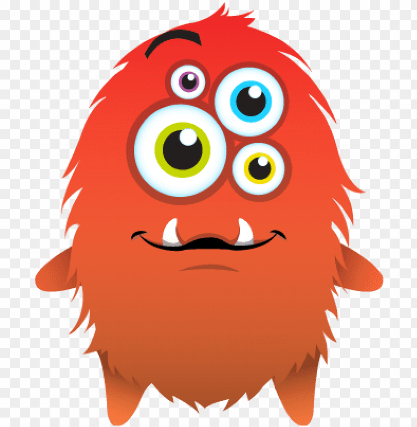 monster clipart red