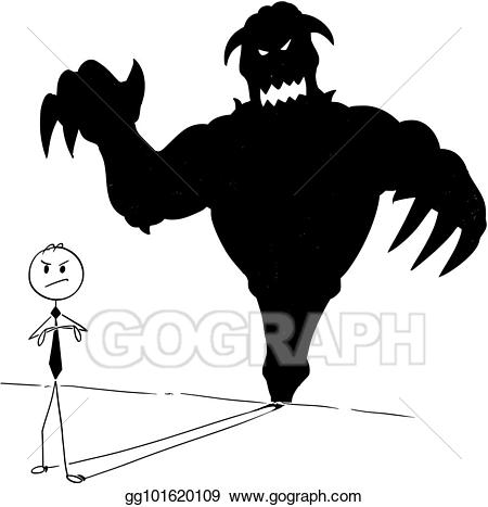 monster clipart shadow