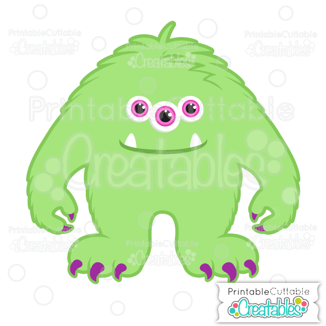 monster clipart three eyed