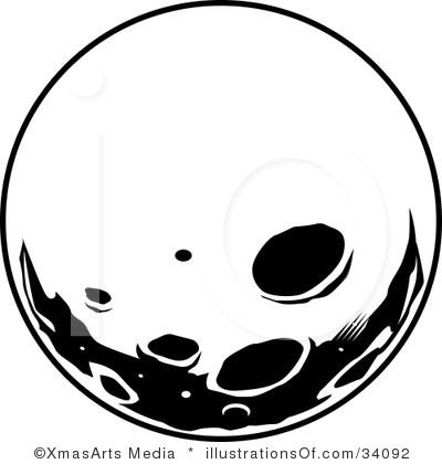 moon clipart drawing