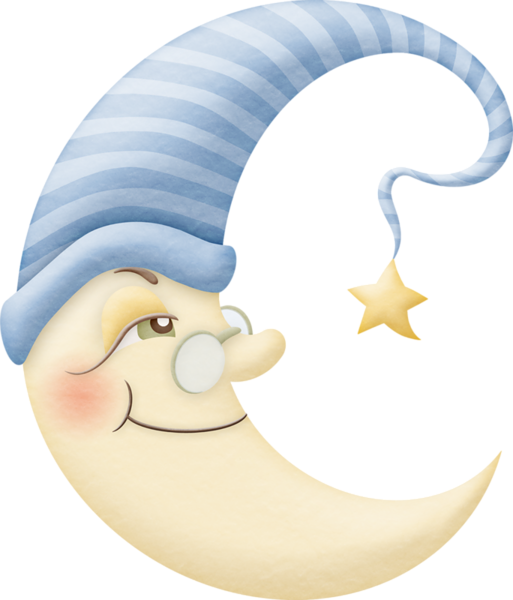 moon clipart hat
