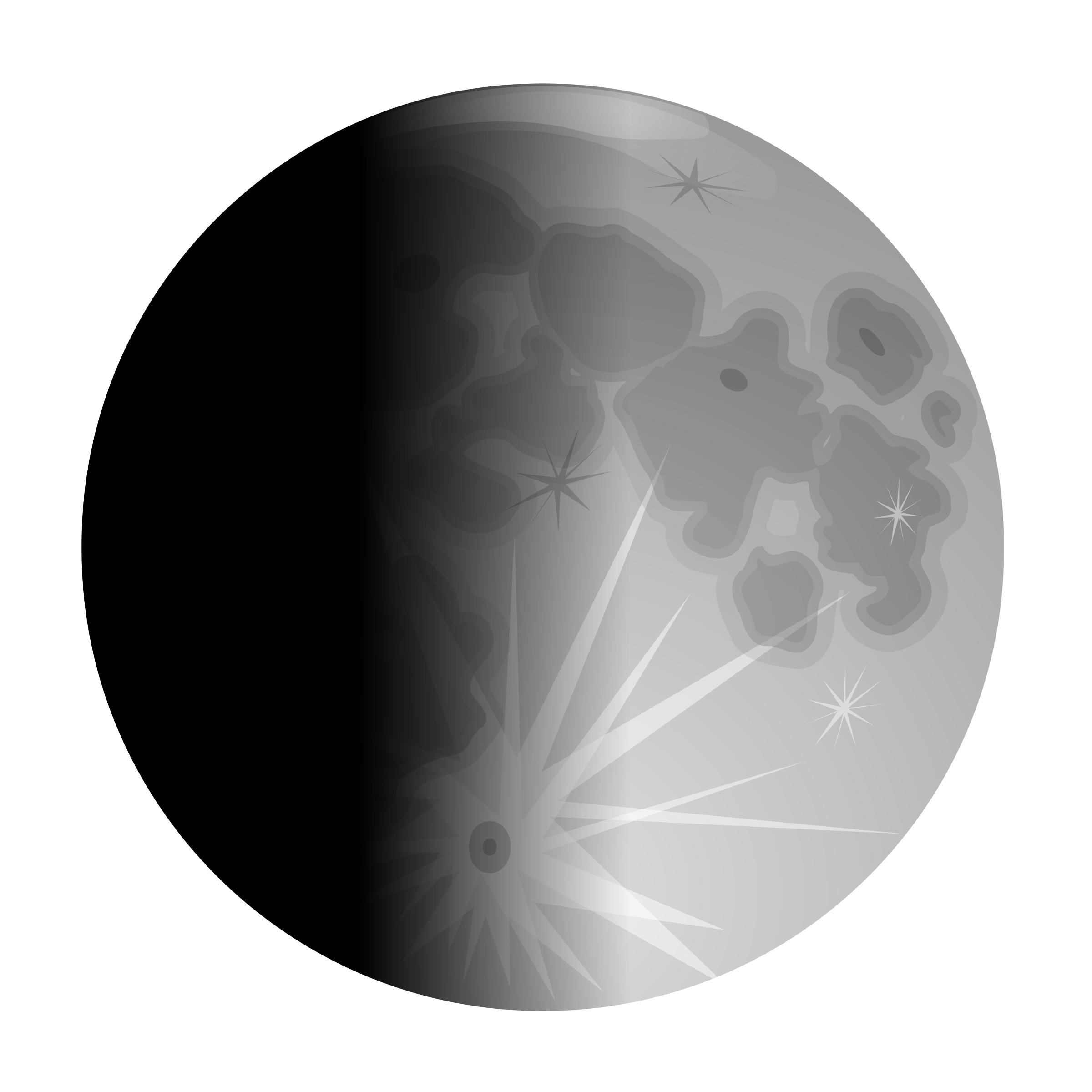 universe clipart moon