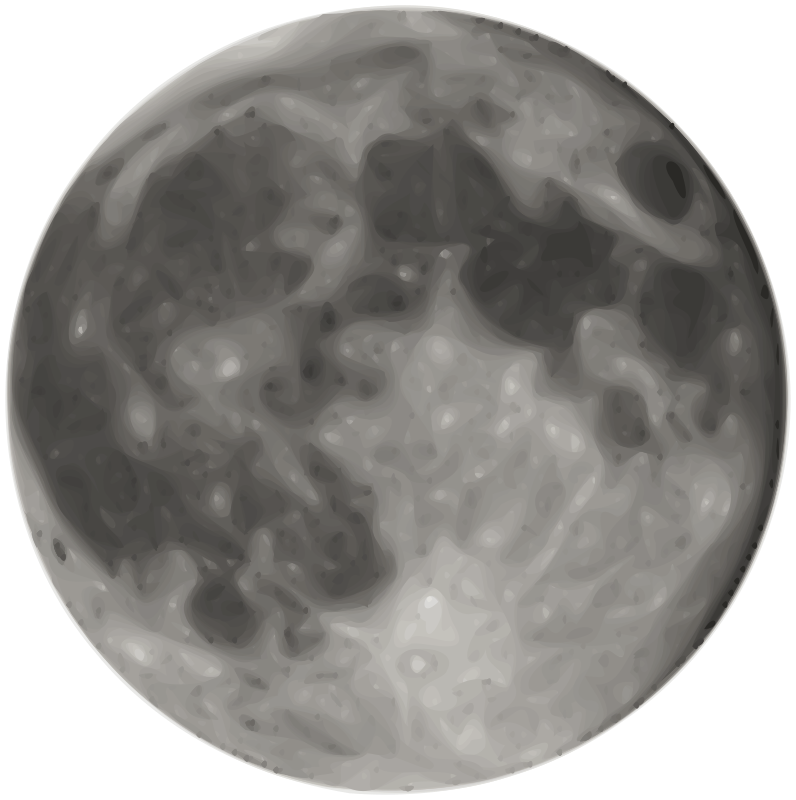 night clipart silver moon