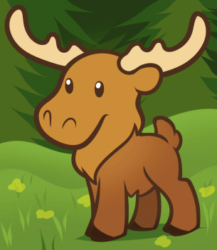 How to draw a. Moose clipart adorable
