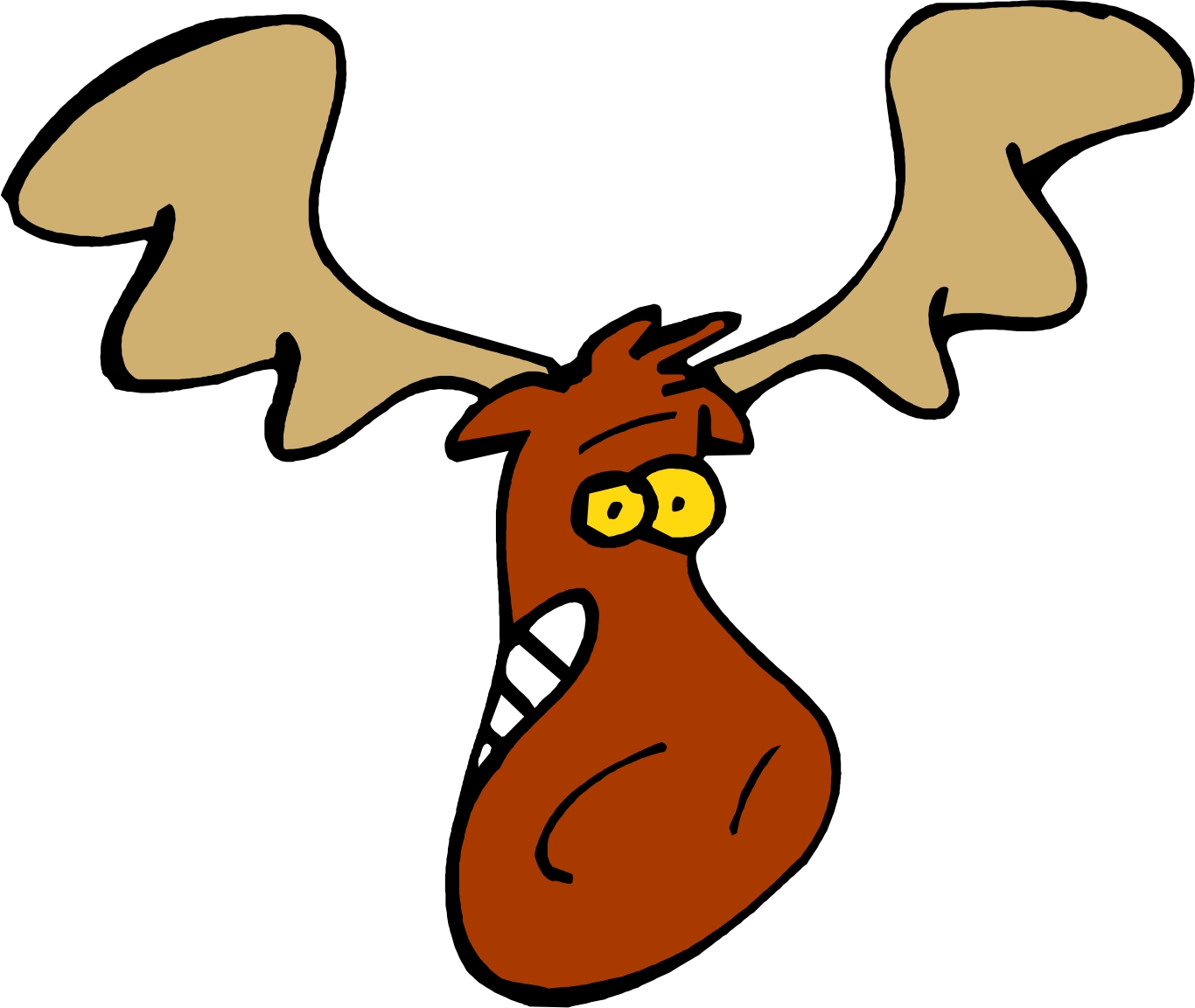 moose clipart animated