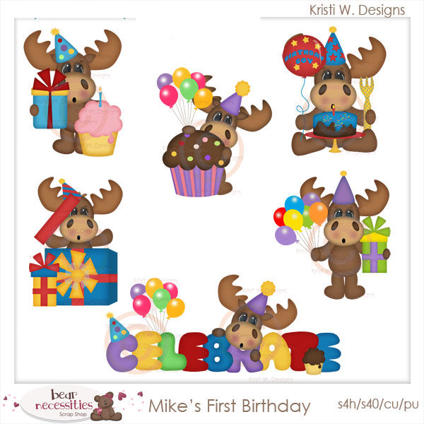 moose clipart birthday