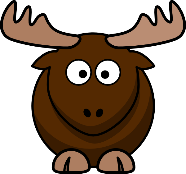 moose clipart brown
