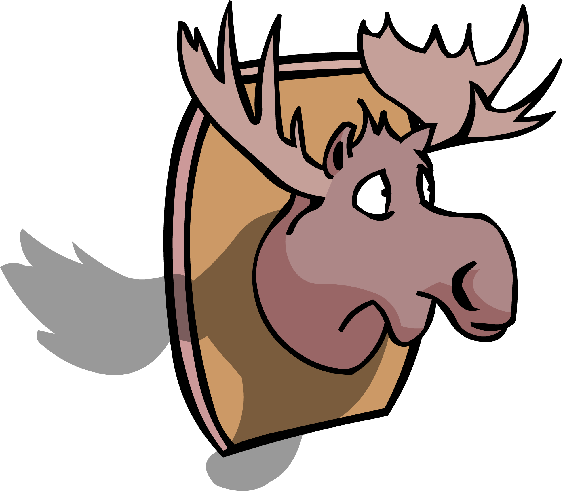 moose clipart comic