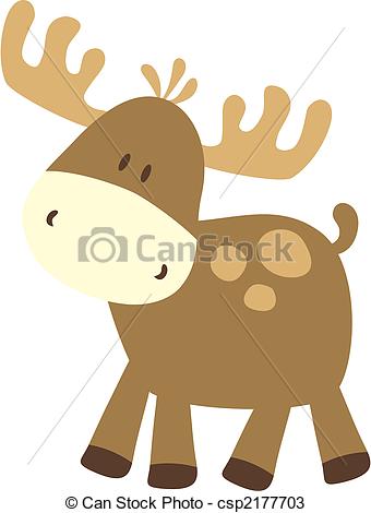 moose clipart cute