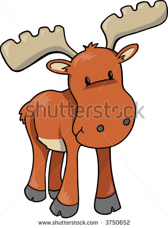 moose clipart cute