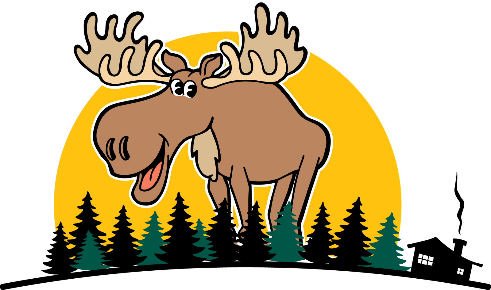 sad clipart moose