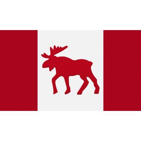 moose clipart flag canada